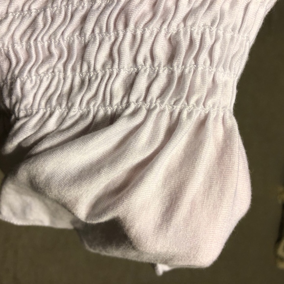 Tilly's white rutched peplum tube top NEVER WORN - Picture 5 of 5